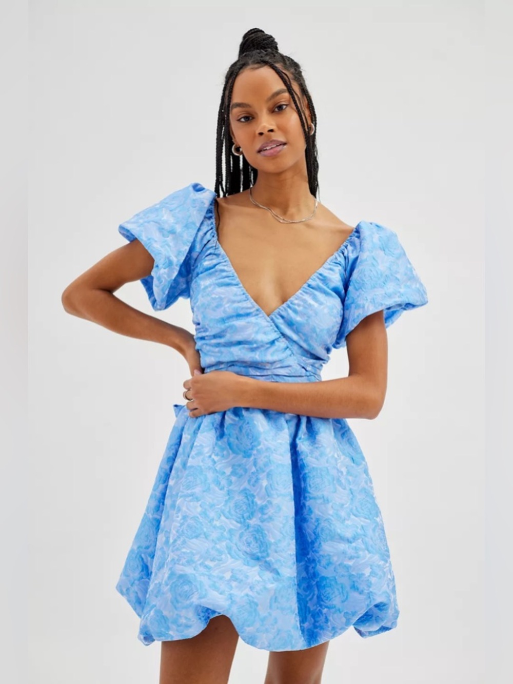 NWT Sister Jane Dream Floral Jacquard Bubble Mini Dress